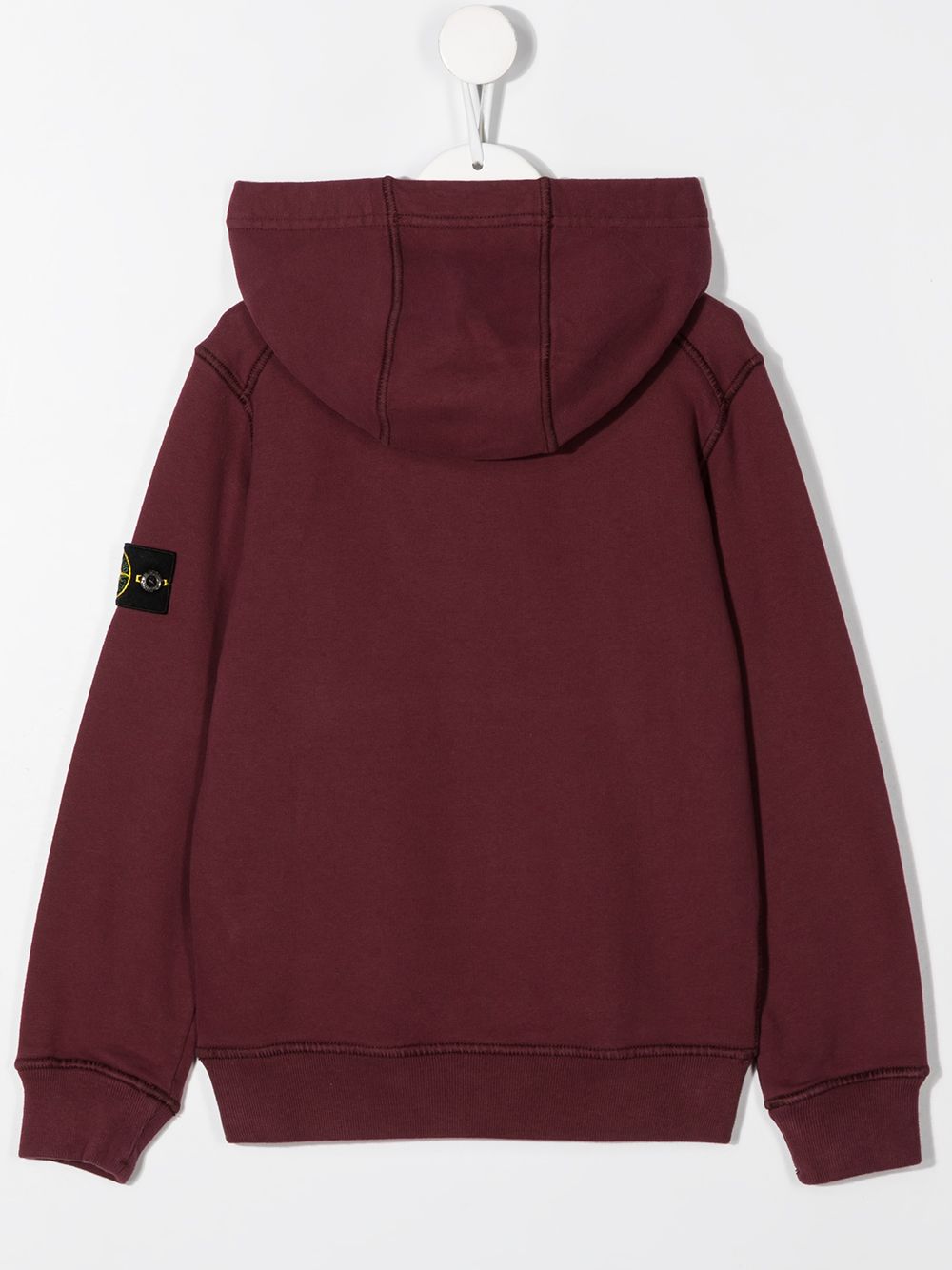 фото Stone island junior толстовка с капюшоном и нашивкой-логотипом