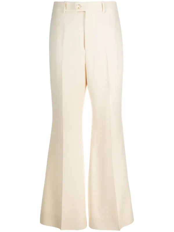 flared tailored trousers