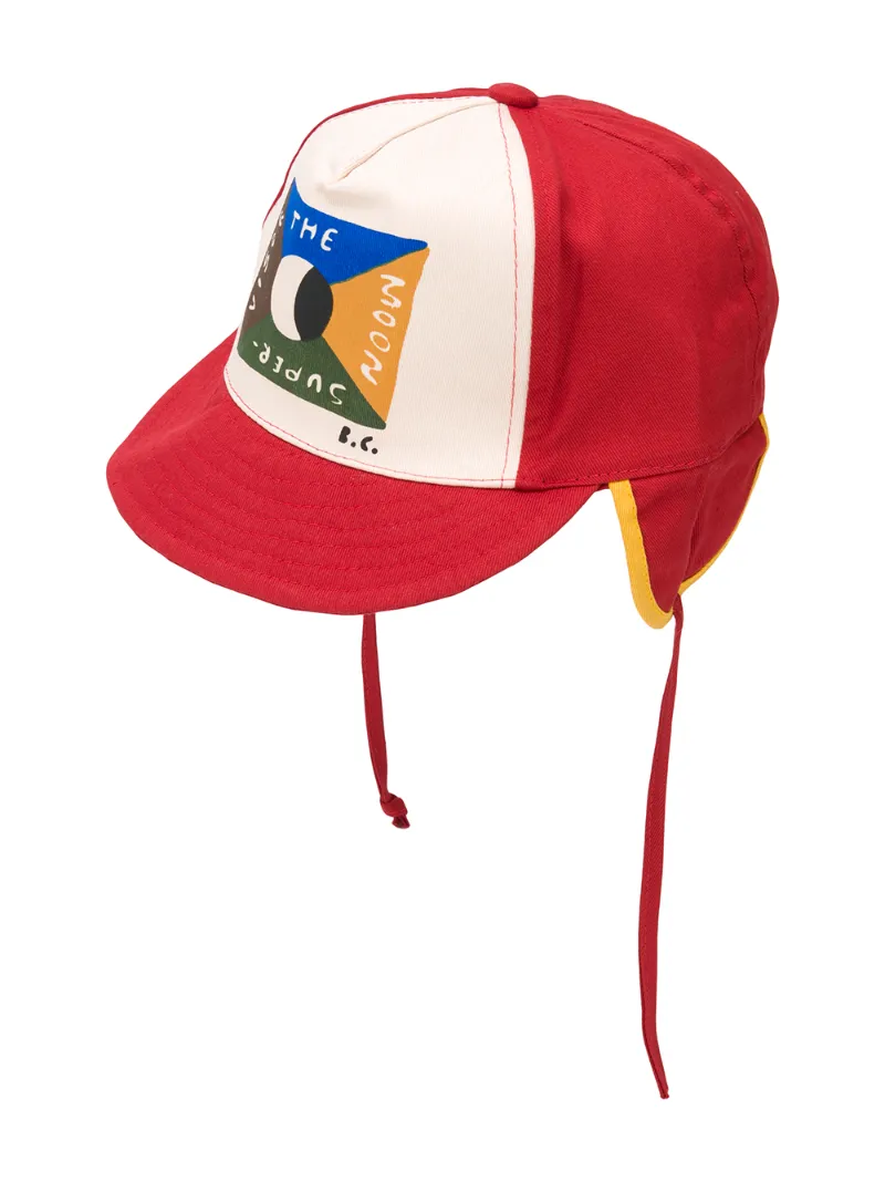 Click to view more detailed imagery on our partner's website Bobo Choses Kids' Colour-block Baseball Cap In Red
