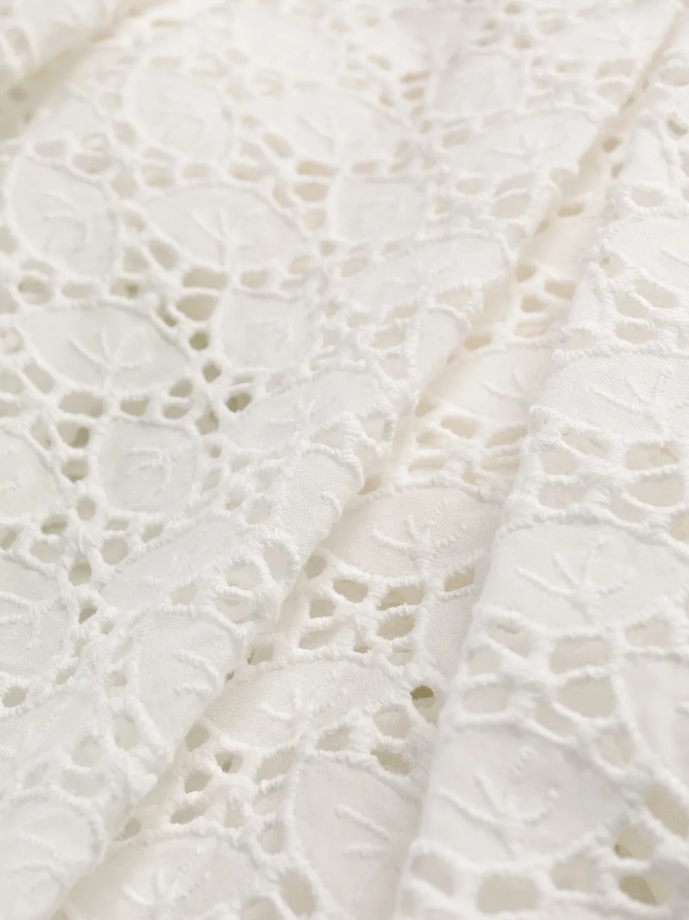 Broderie Cotton Mini Dress