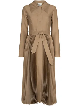 Pleated skirt hotsell trench coat