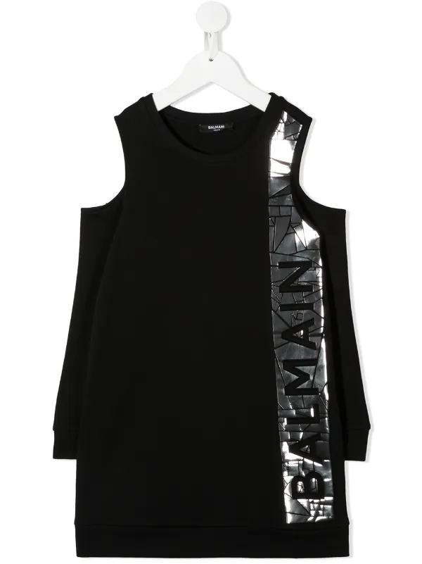 cold shoulder sweatshirt dress