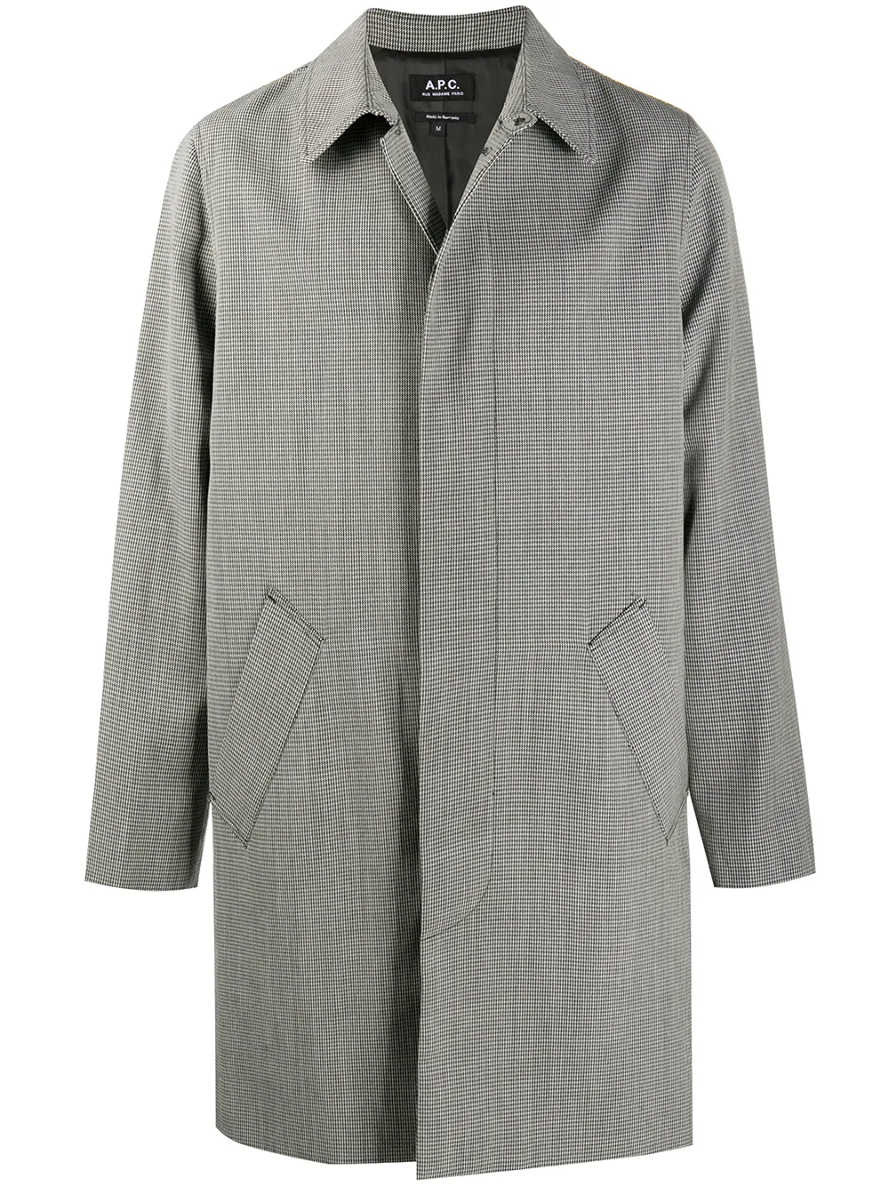 A.P.C. тренч New England в ломаную клетку
