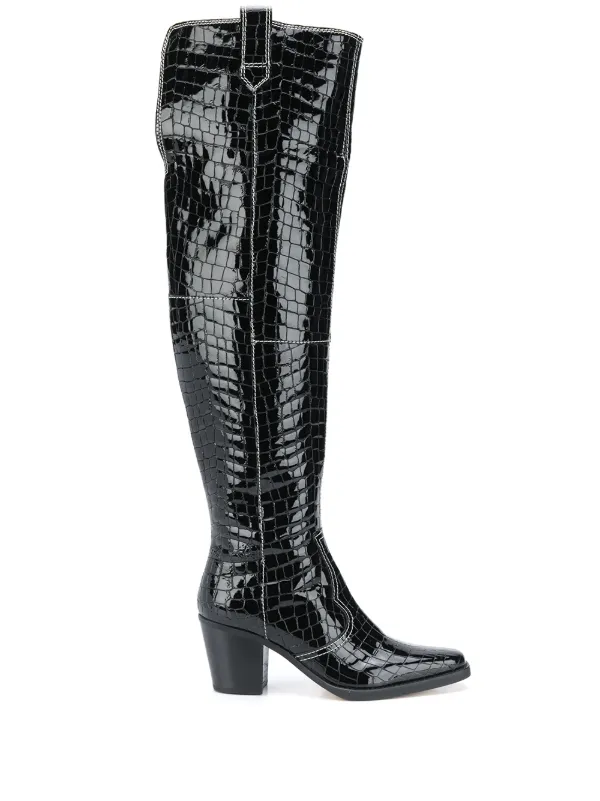 ganni cowboy boots