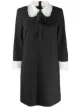 Image 1 of RED Valentino bow collar shift dress