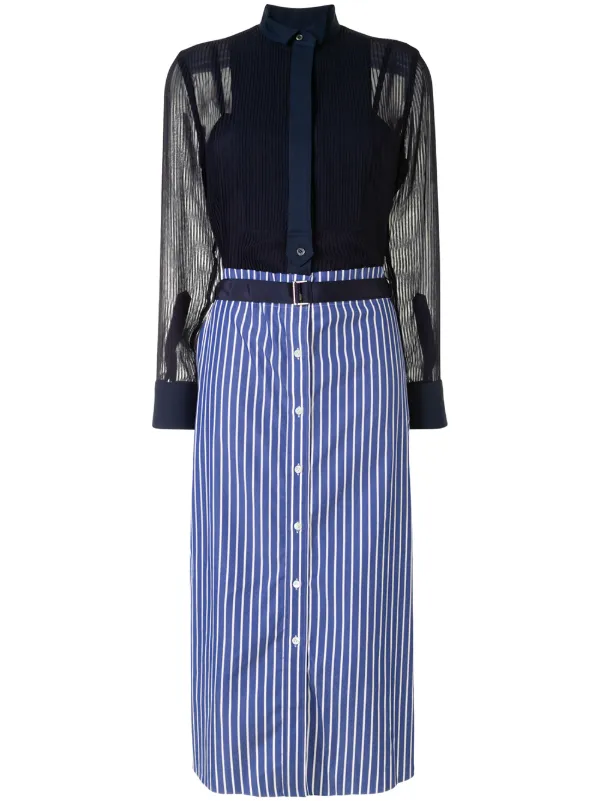 sacai shirt dress