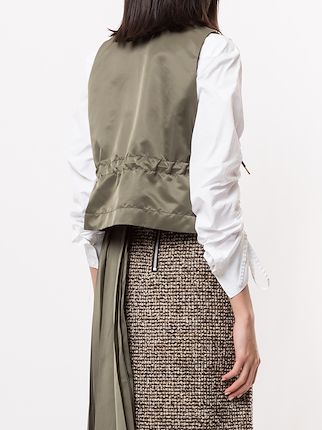 cropped tweed waistcoat展示图