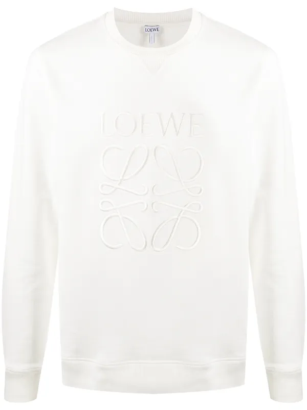 loewe anagram embroidered sweatshirt