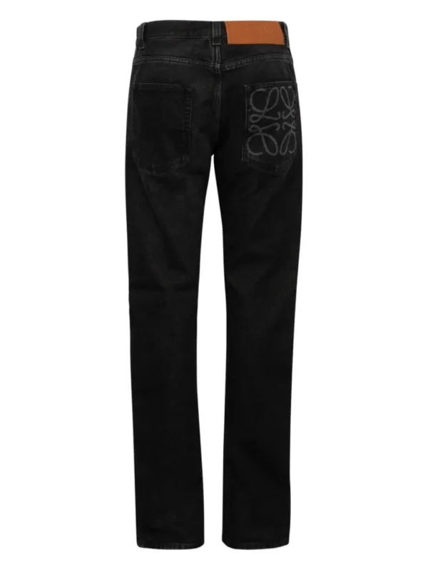 LOEWE Tapered Leg Jeans | Black | FARFETCH AO
