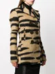 Paco Rabanne tiger print double-breasted jacket