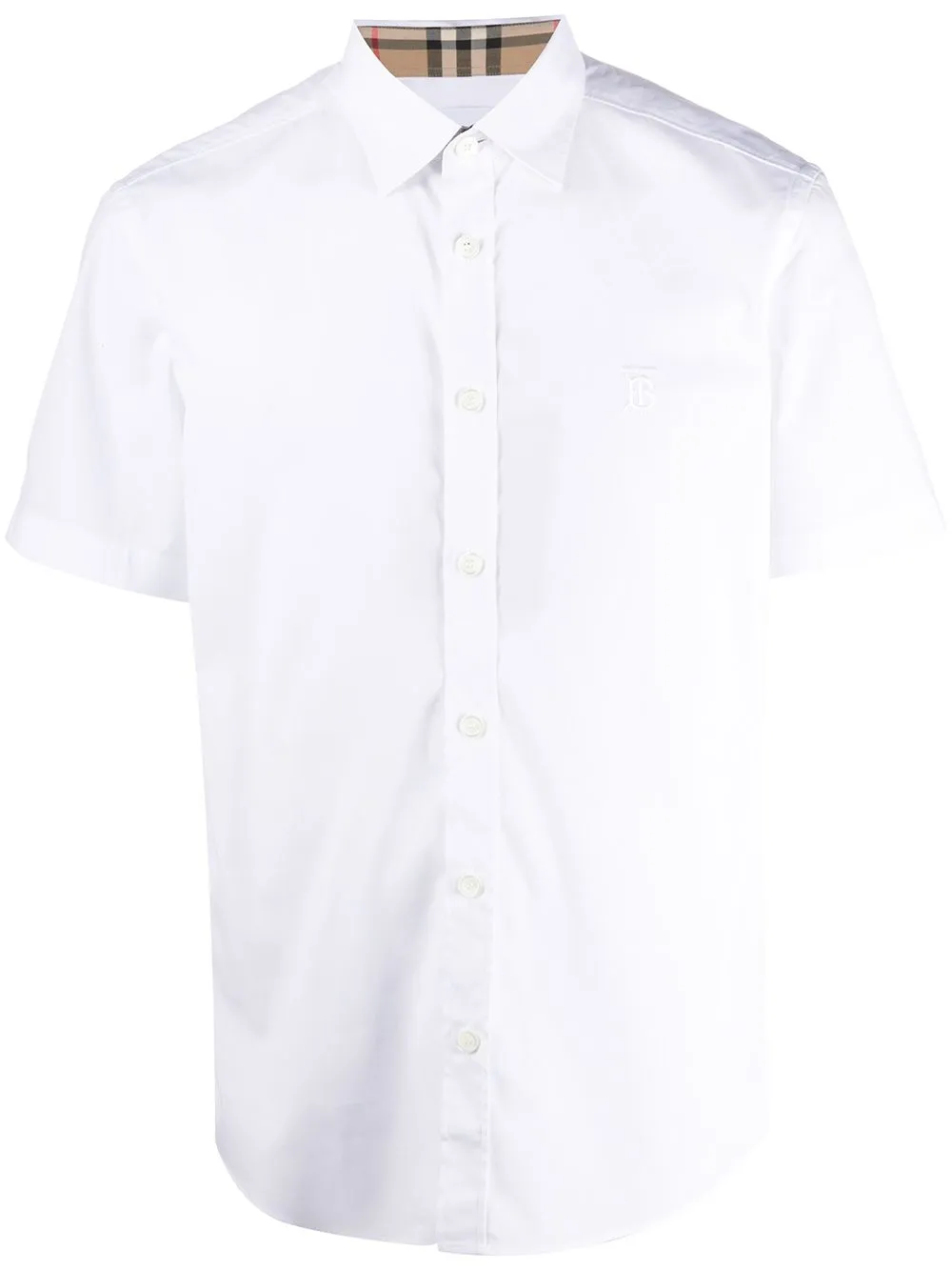 Burberry TB Monogram Polo Shirt - White - M