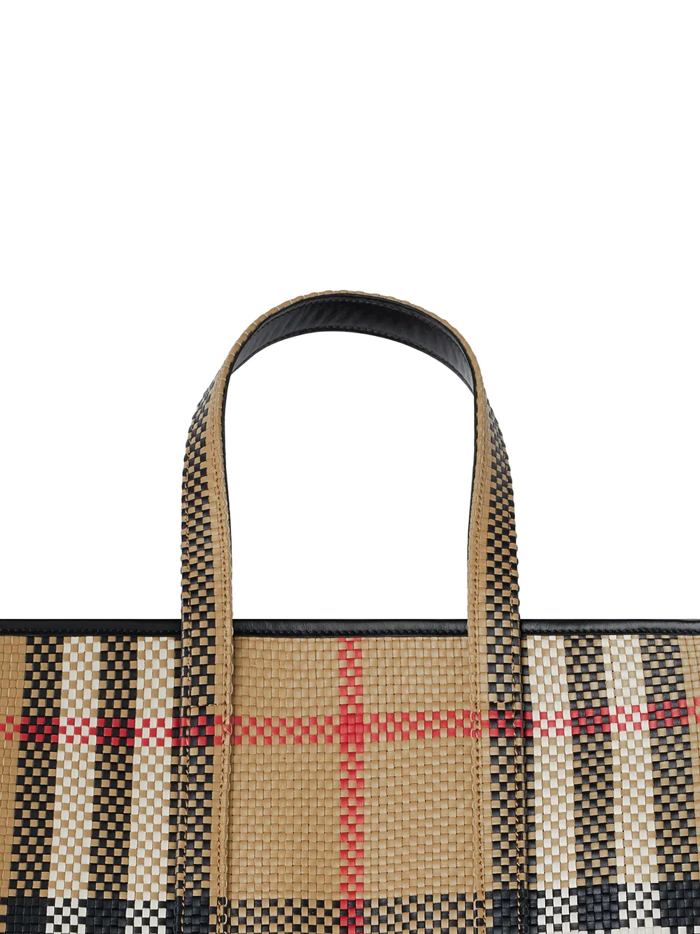 burberry small check tote