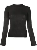 Saint Laurent knitted wool top - Black