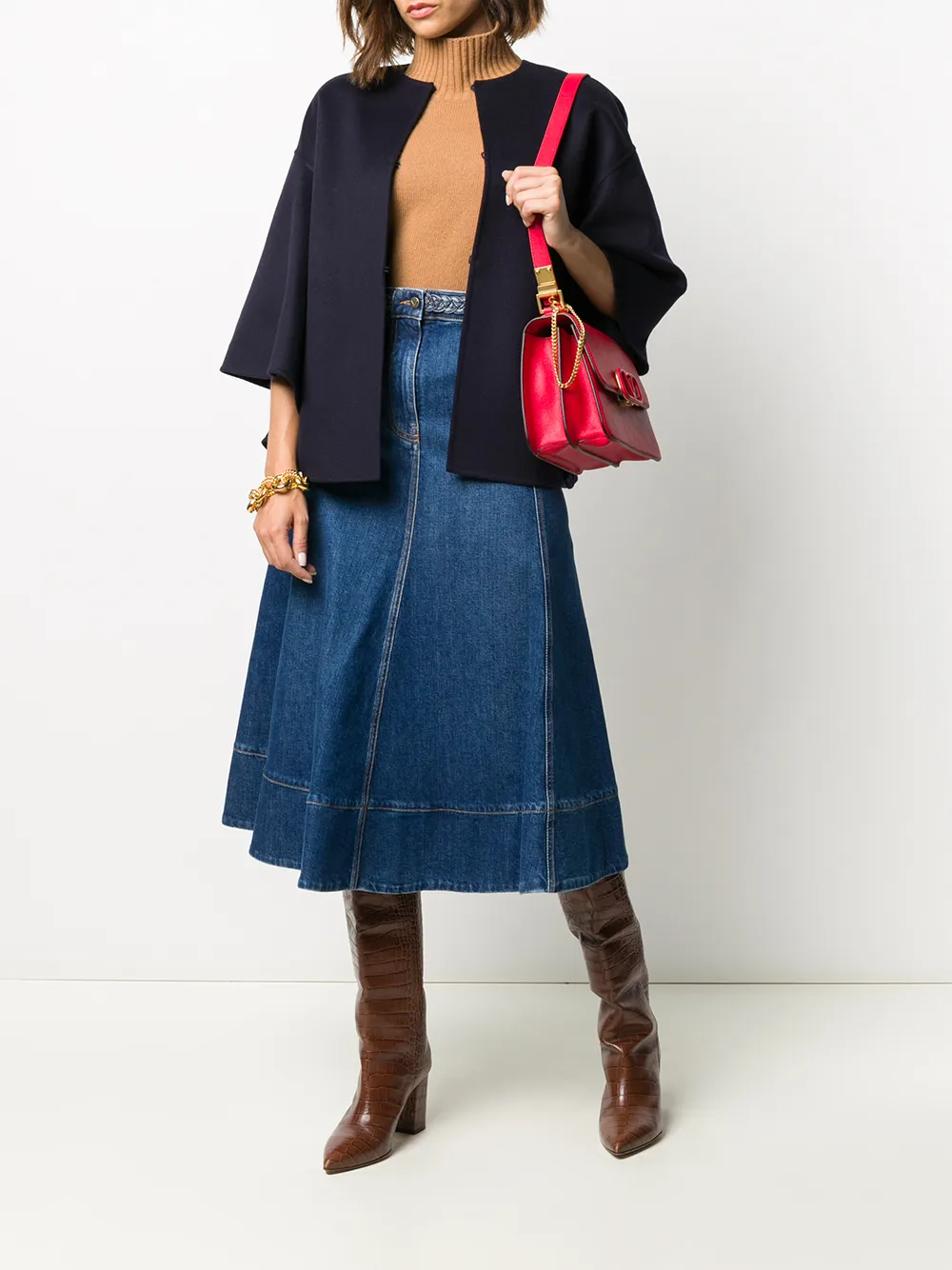 Valentino Garavani Jack met gedrapeerde mouwen Blauw