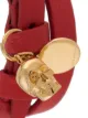 Alexander McQueen double-wrap skull detail bracelet