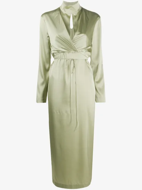 Materiel wrap midi dress