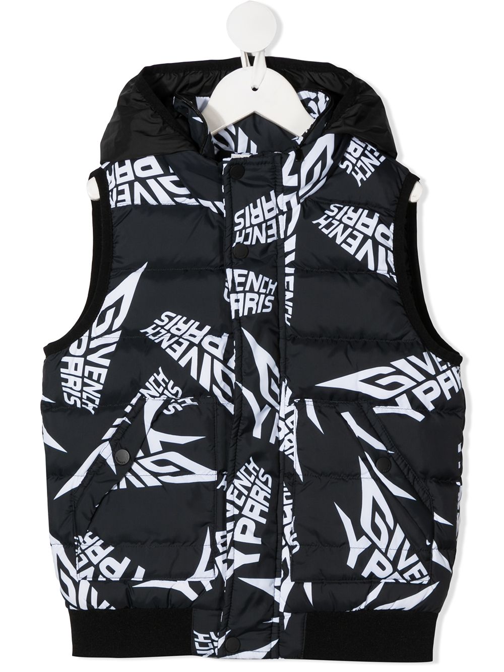 Image 1 of Givenchy Kids graphic-print hooded gilet