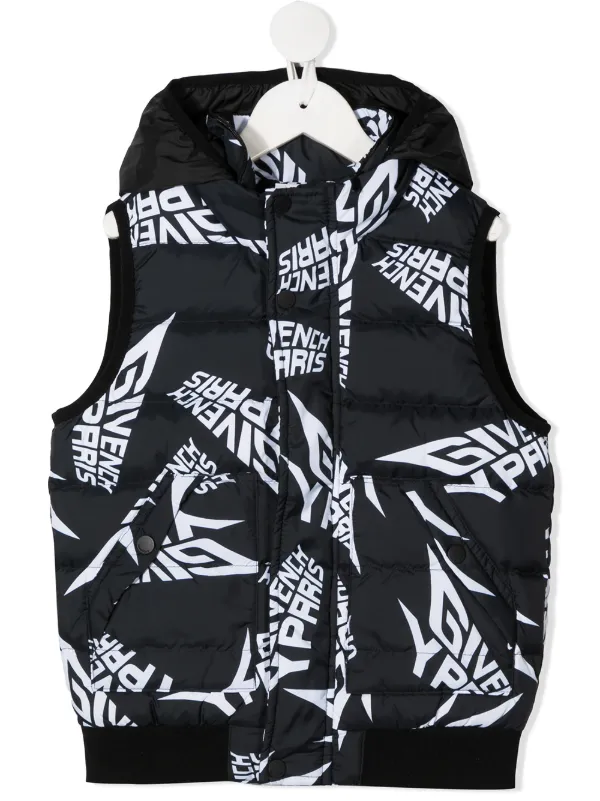 Givenchy Kids graphic-print Hooded Gilet - Farfetch