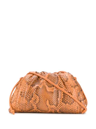 bottega veneta python clutch