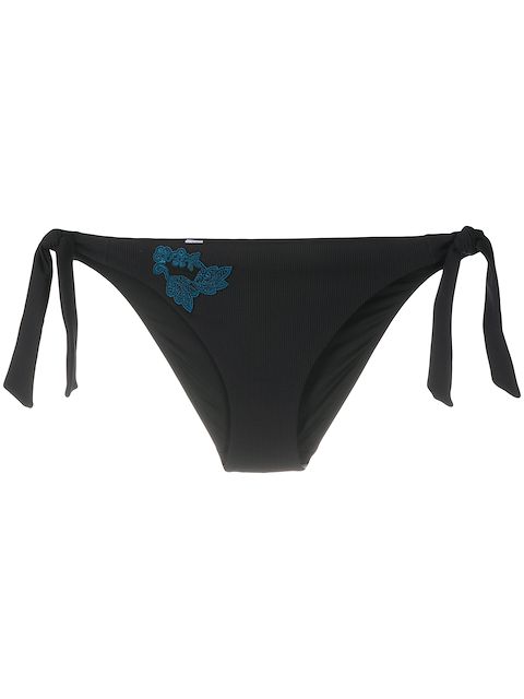 La Perla bikini bottom con bordado floral
