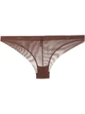 Maison Close mesh briefs - Brown