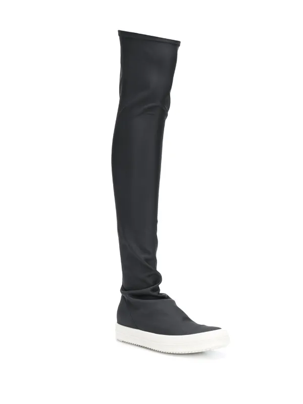 rick owens knee high sneaker