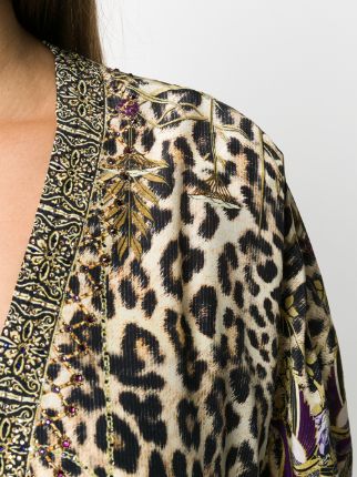 leopard-print kaftan dress展示图