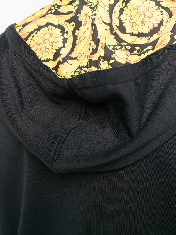 versace greco zip hooded sweatshirt