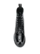 Alexander McQueen crocodile effect Hybrid lace-up boots