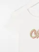 Chloé Kids glitter logo print T-shirt