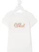 Image 1 of Chloé Kids glitter logo print T-shirt
