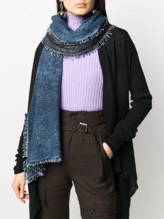 denim-look cashmere scarf展示图