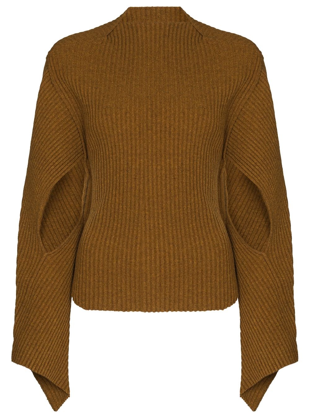 Victoria Beckham cut-out Sleeve Ribbed Jumper - Farfetch