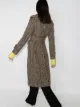Victoria Beckham manteau ceinturée à carreaux