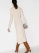 Victoria Beckham crew-neck knitted midi dress