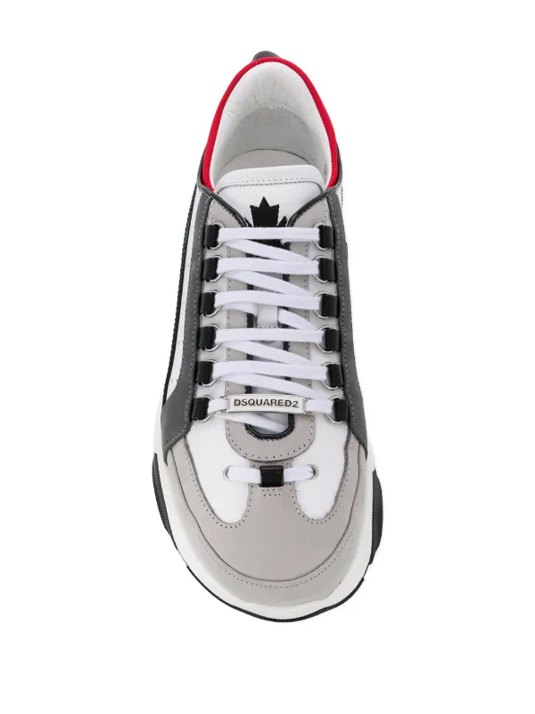 pu panel chunky sole trainers