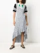 Image 2 of GANNI floral-print wrap-around dress