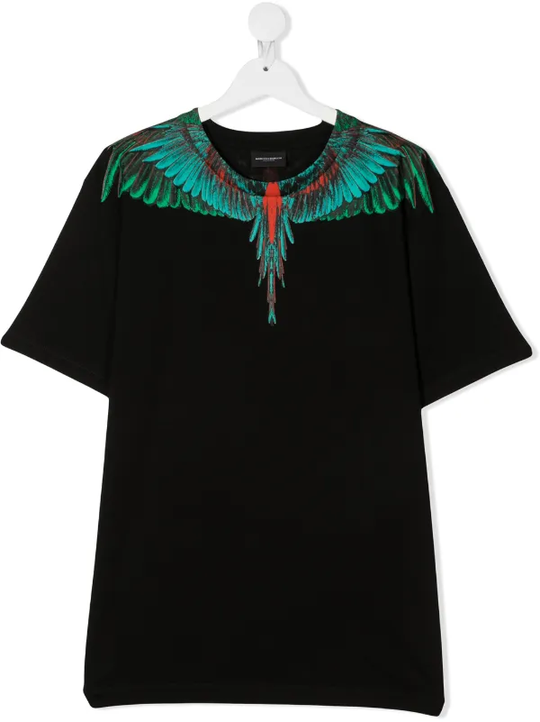 Marcelo Burlon County Of Milan Kids TEEN T Shirt Mit Flügel Designer Strick für Herren von Marcelo Burlon County of