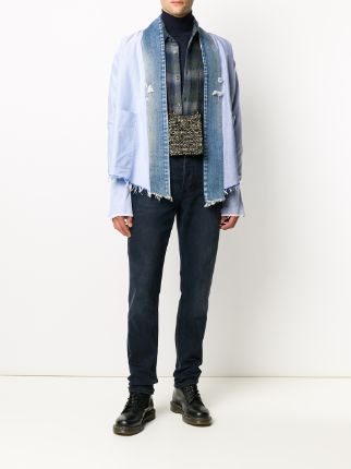 denim trim jacket展示图