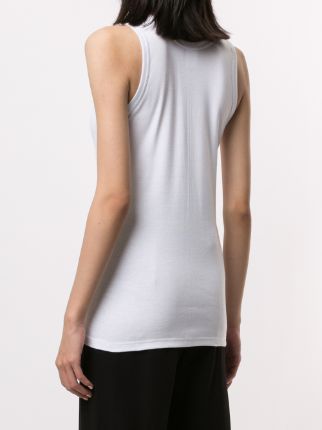 logo print cotton tank top展示图