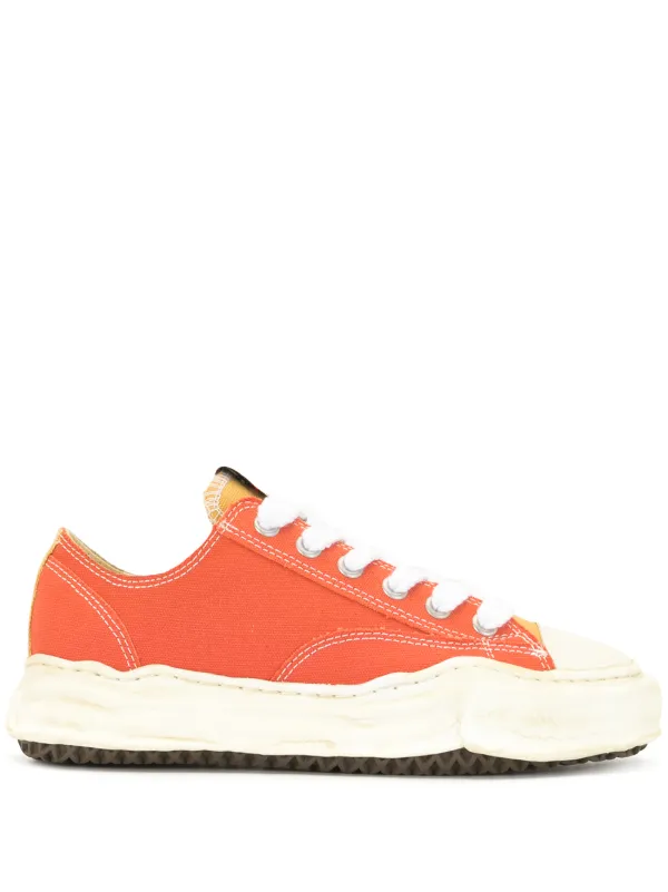 orange colour sneakers