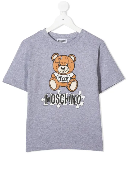 Moschino Kids Teddy Bear puzzle T-shirt 