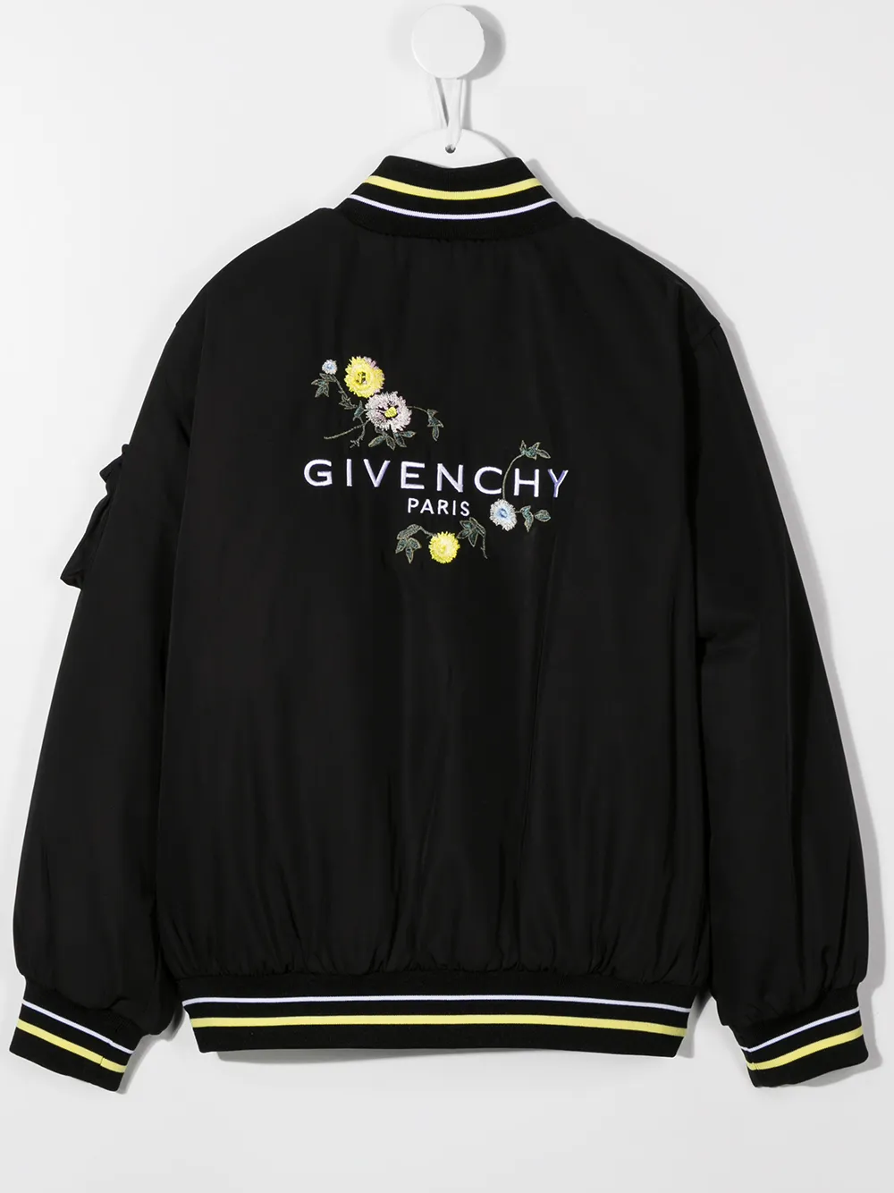 Givenchy Kids Bomberjack met bloemenprint - Zwart