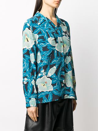 floral-print silk shirt展示图