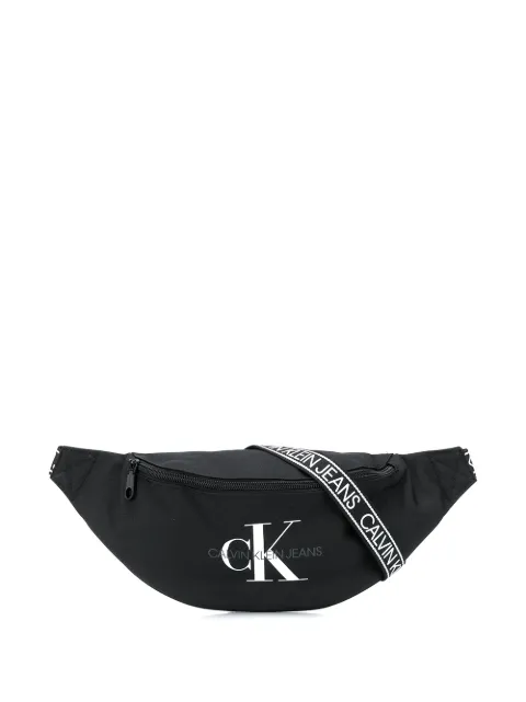 Calvin Klein logo-print belt bag black 