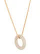 Jil Sander circular pendant necklace