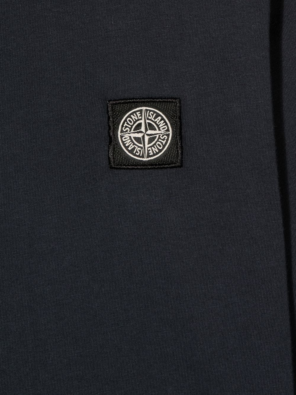 фото Stone island junior топ с длинными рукавами и нашивкой-логотипом