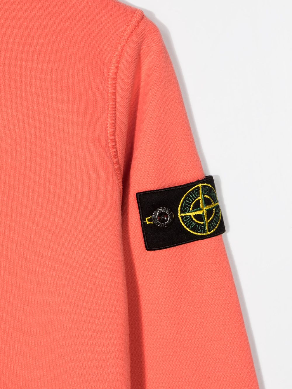 фото Stone island junior толстовка с круглым вырезом и нашивкой- логотипом