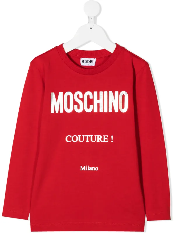 red long sleeve sweatshirt