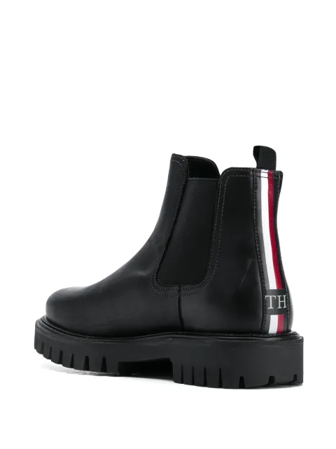 tommy hilfiger cleated chunky sole mules